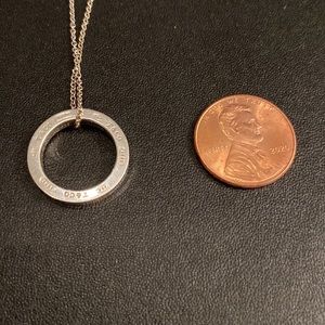 T & Co Sterling necklace with chain in great condition
